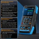 FNIRSI 2C23T Handheld Dual Channel 3-in-1 10MHz 50MS/s Oscilloscope Multimeter DDS Function Generator - Image 8