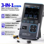 FNIRSI DSO-TC4 3-IN-1 10MHz 48MSa/s Digital Oscilloscope Transistor Tester Signal Generator - Image 2