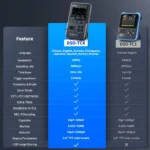 FNIRSI DSO-TC4 3-IN-1 10MHz 48MSa/s Digital Oscilloscope Transistor Tester Signal Generator - Image 8